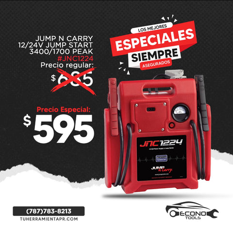 JNC1224 3400 Peak Amp 12/24V Jump Starter